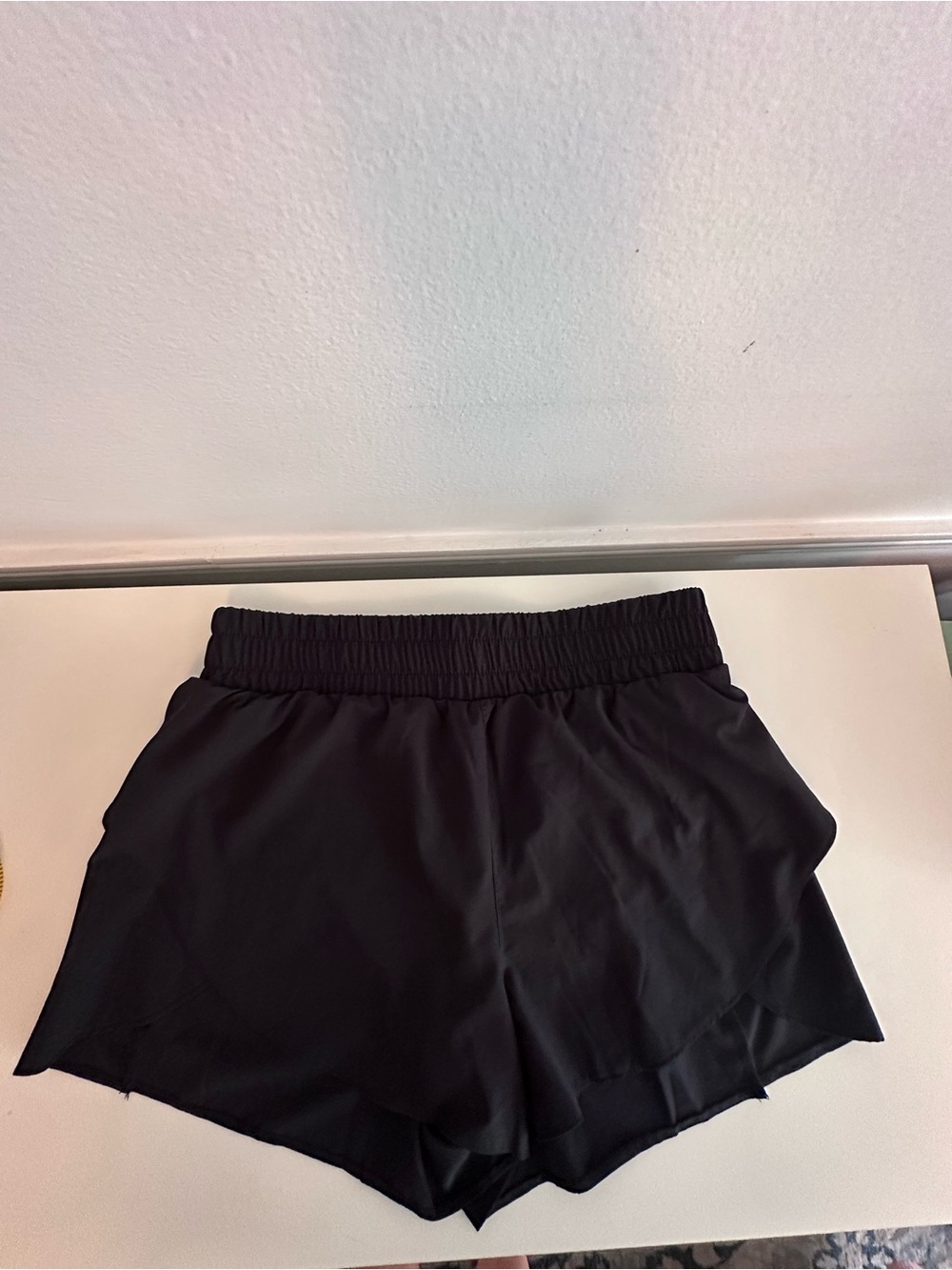 Women's Lightweight Black Athletic Running Shorts - Size XL